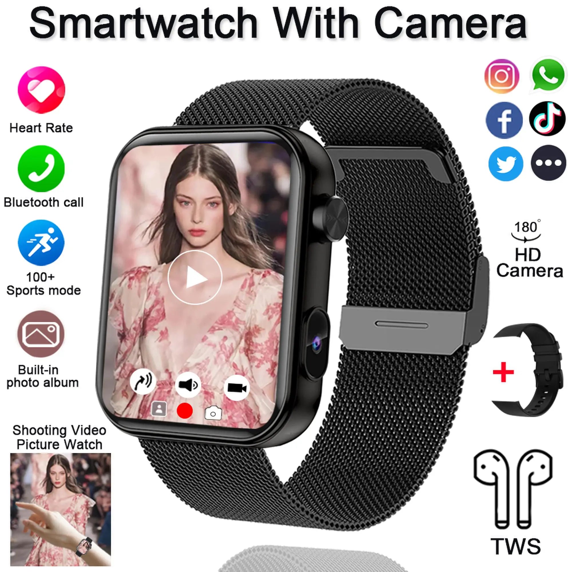 SP12 Camera Smart Watch
