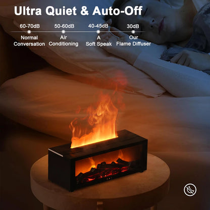Flame Aroma Humidifier with LED Light & Remote Control
