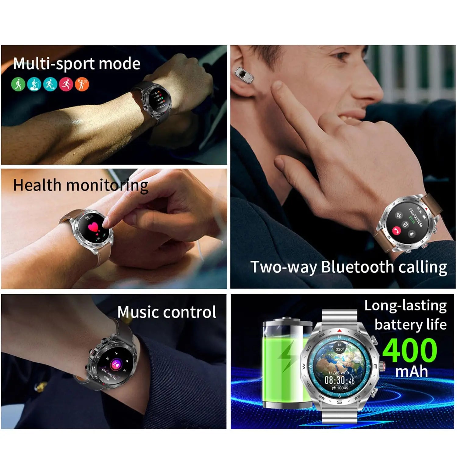 SP11TWS 2-in-1 Smartwatches