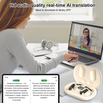 3-in-1 AI Translator Earbuds